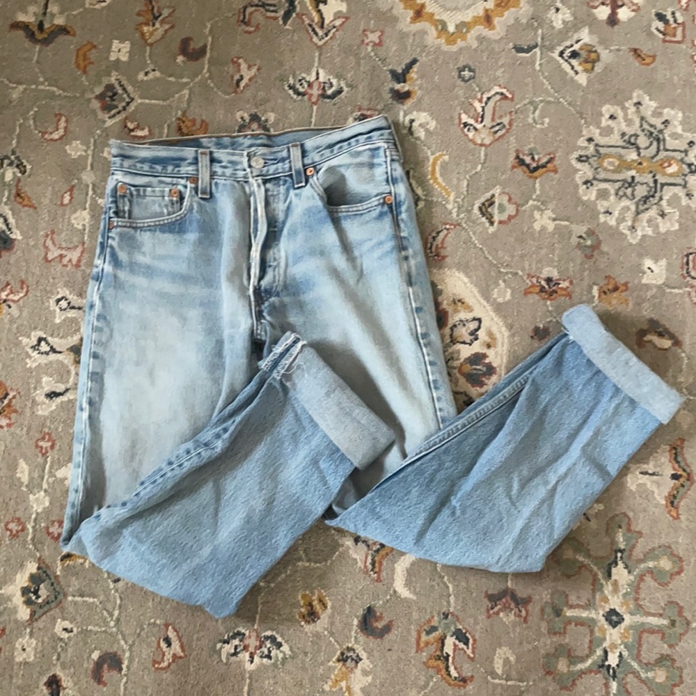 Levi 501s light wash